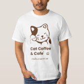 ☕🐾カプチーノビベス Tシャツ (正面)