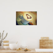 カプチーノポスタープリント ポスター (キッチン)