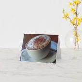 カプチーノートカード カード (黄色い花)