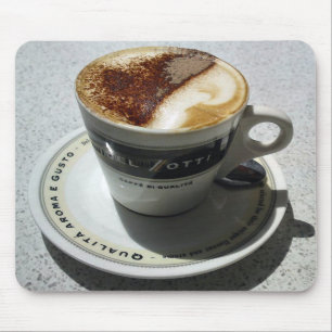 カプチーノ時間だ マウスパッド