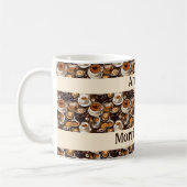 カプチーノ絵を描油パタパーソナライズされたーン コーヒーマグカップ (左)