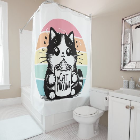 カプチーノ3 シャワーカーテン (インサイチュ)