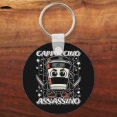 カプチーノ – アサシノイタリアン – ブレインロットコーヒーアサス キーホルダー (正面)