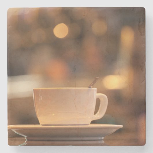 カプチーノ·コーヒー(イタリア、ヴェネツィア) ストーンコースター (正面)