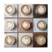 カプチーノ コーヒー カップ タイル (正面)