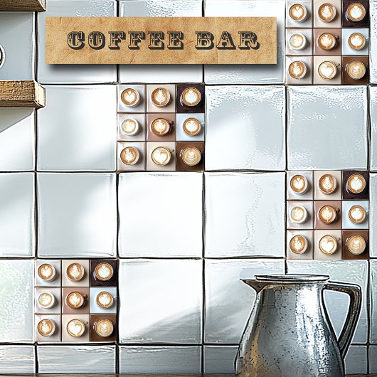 カプチーノ コーヒー カップ タイル
