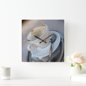 カプチーノ。 スクエア壁時計 (ホーム)