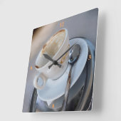 カプチーノ。 スクエア壁時計 (傾斜)