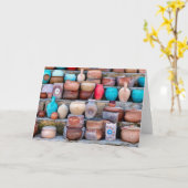 カプドキアの陶器 カード (黄色い花)