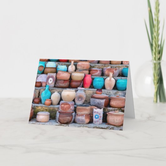 カプドキアの陶器 カード (正面)