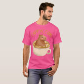 カプピチーノカピバラコーヒー Tシャツ (正面フル)