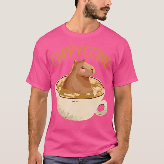 カプピチーノカピバラコーヒー Tシャツ (正面)