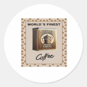 カプフェコーヒー古いコーヒファッションドースズ ラウンドシール