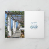 カプリの景勝島誕生日応援 カード (内部)