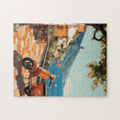 カプリアマルフィコーストイタリアヴィンテージ ジグソーパズル (横)