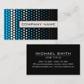 カプリアンドホワイト水玉模様プロフェッショナル 名刺 (正面/裏面)