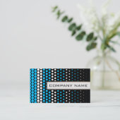 カプリアンドホワイト水玉模様プロフェッショナル 名刺 (スタンド正面)