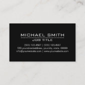 カプリアンドホワイト水玉模様プロフェッショナル 名刺 (裏面)