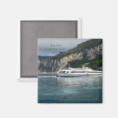 カプリイタリアの客船の景勝地 マグネット (正面/裏面)