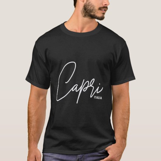 カプリイタリアイタリアエルファッション Tシャツ (正面)