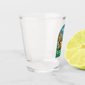 カプリイタリアトラベルアートヴィンテージ ショットグラス (左)