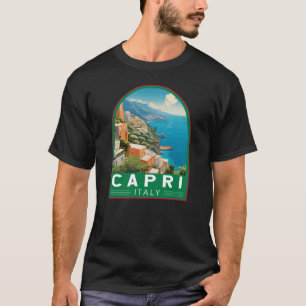 カプリイタリアトラベルアートヴィンテージ Tシャツ