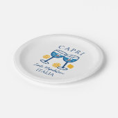 カプリイタリアパーティー ペーパープレート (アングル)