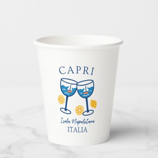 カプリイタリアパーティー 紙コップ (正面)