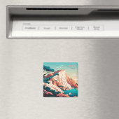 カプリイタリアレモン地中海のズアイランドレトロ マグネット (インサイチュ (食洗機))