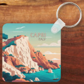 カプリイタリアレ地中海のモンズアイランドレトロキー キーホルダー (裏面)