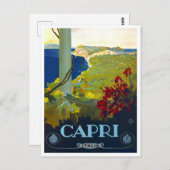 カプリイタリアヴィンテージ旅行 ポストカード (正面/裏面)