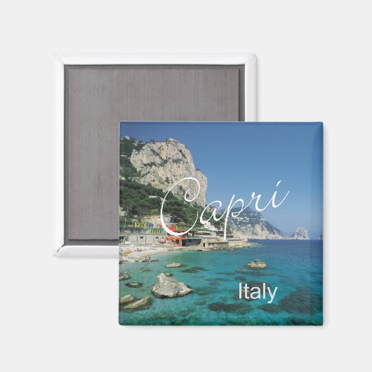 カプリイタリア旅行写真土産冷蔵庫用マグネット マグネット (正面/裏面)