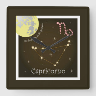 カプリコルノ22ジッフェアル20 gennaio Uhr スクエア壁時計