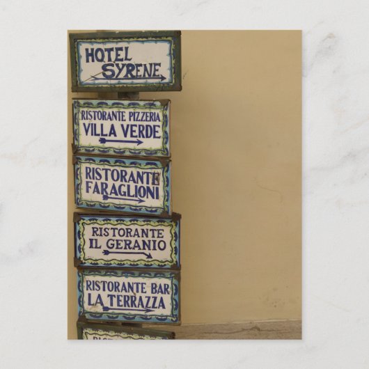 カプリサイン ポストカード (正面)