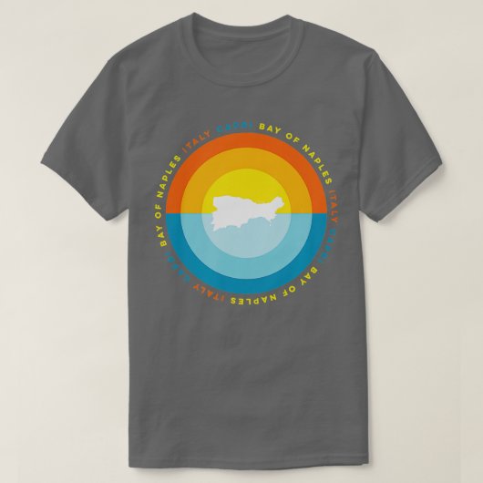 カプリナポリイタリア Tシャツ (デザイン正面)