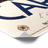 カプリナポリITALY旅行ポスターヴィンテージアールデコ ポスター (角)