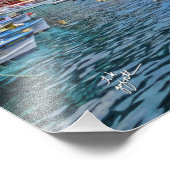 カプリフォトアートイタリアンのボート フォトプリント (角)