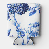 カプリブルーヴィンテージ植物学フローラトワールNo.2 缶クーラー (正面)