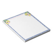 カプリレかわいらしモンズブルータイル |のデスクから ノートパッド (アングル)