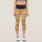 カプリレギンスとヴィンテージ音付き カプリレギンス (正面)