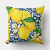 カプリレモンパターン クッション (正面)