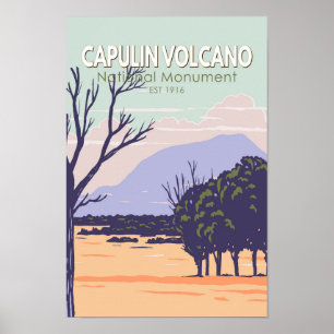 カプリン火山国定記念碑ヴィンテージ ポスター