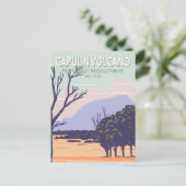 カプリン火山国定記念碑ヴィンテージ ポストカード (スタンド正面)