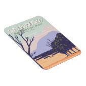 カプリン火山国定記念碑ヴィンテージ マグネット (右側)