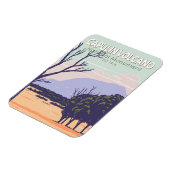 カプリン火山国定記念碑ヴィンテージ マグネット (左側)