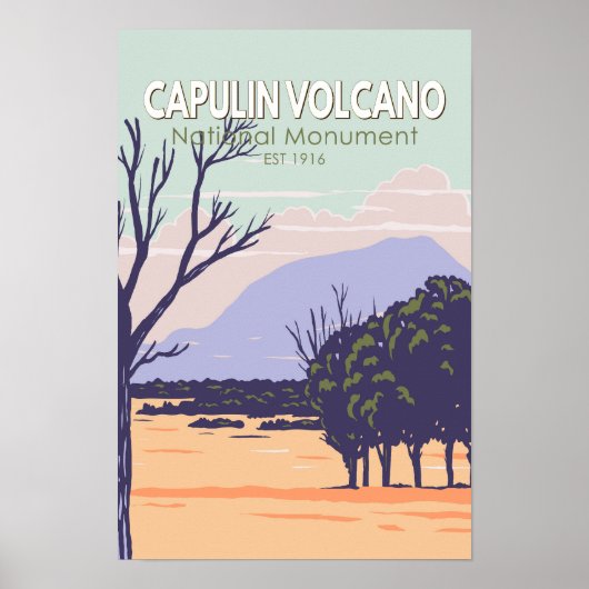 カプリン火山国立記念碑 ビンテージ ポスター (正面)