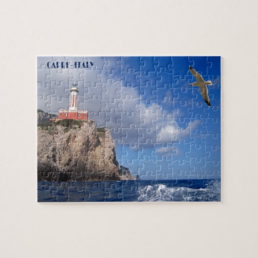カプリ島プンタカレーナライトハウス ジグソーパズル (横)