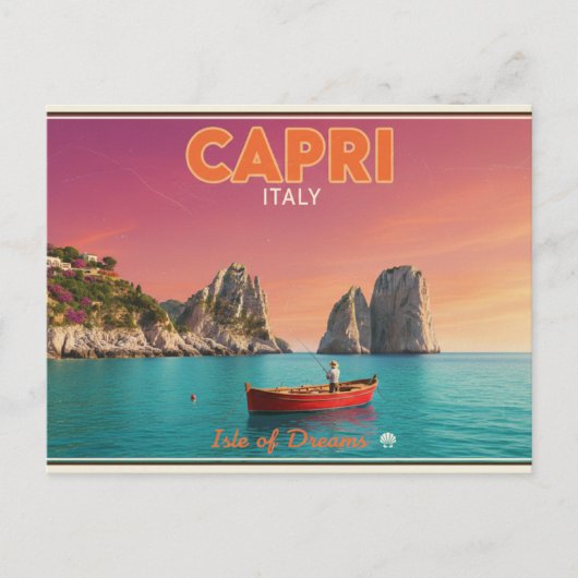 カプリ島、イタリア ポストカード (正面)