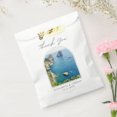 カプリ結婚式の引き出物イタリア写真ありがとう フェイバーバッグ (封をした状態)