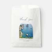 カプリ結婚式の引き出物イタリア写真ありがとう フェイバーバッグ (正面)